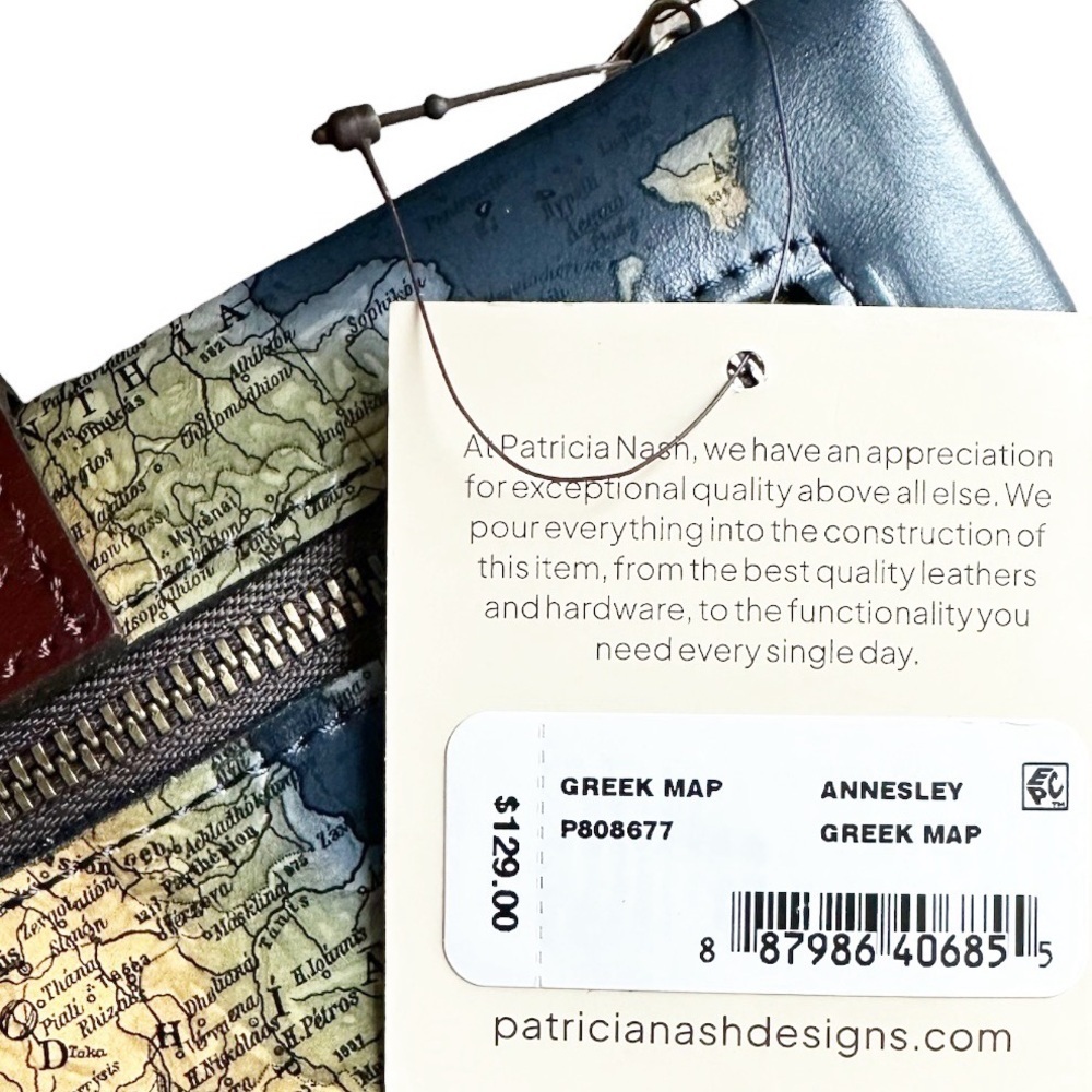 Patricia Nash Leather Annesley Wristlet Wallet. - Picture 8 of 10